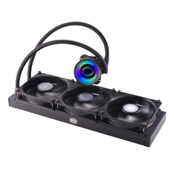 Cooler Master MasterLiquid ML360 Mirror ARGB CPU Liquid Cooler - 3rd Gen. Pump AIO Water Cooling System, 3 x 120mm SickleFlow V2 Fans, Enhanced 360mm Radiator - AMD & Intel Socket Compatible