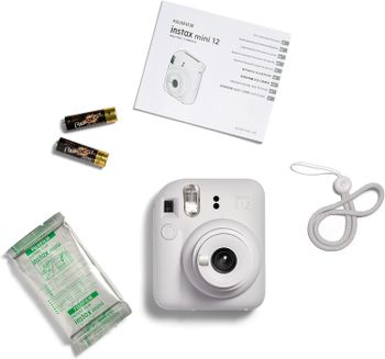 Fujifilm Instax Mini 12 Instant Camera - Clay White