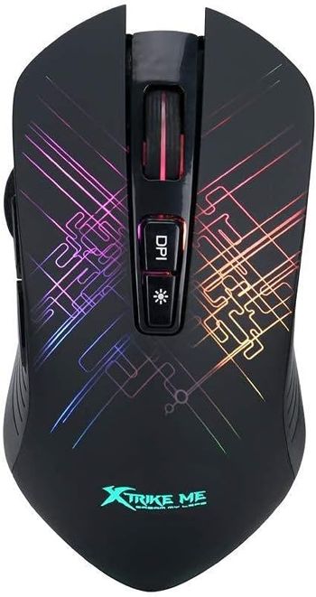 XTRIKE ME Gaming MouseUSB Optical Mouse - Black (Multicolor LED Backlight GM-510