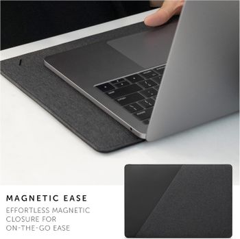 Native Union - Stow Slim for MacBook Pro 13 (2016-2019), MacBook Air 13 (Retina) Premium MacBook Sleeve with Easy-Access Magnetic Closure (Slate)