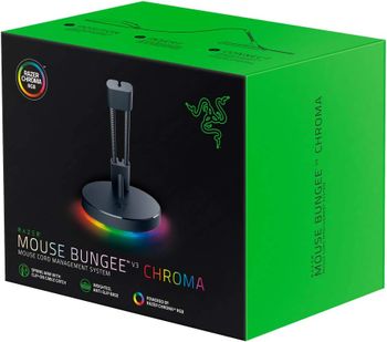 Razer Mouse Bungee V3 Chroma - Mouse Cable Holder with Chroma RGB underglow Lighting  RC21-01520100-R3M1 - Black