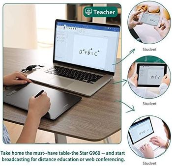 XP-Pen Star G960 Digital Tablets Graphic Tablet 8192 Levels Digital Drawing Tablet Support Windows Pen Tablet