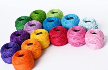 DELFINO 15 Colors Crochet Thread, Threads Cross Stitch Spool Wire Sewing Supplies