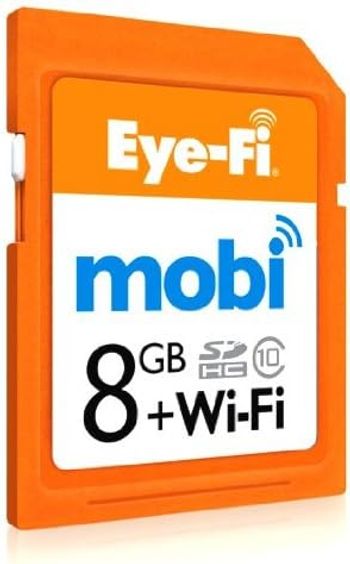 Eye-Fi Mobi 8 GB WiFi Class 10 SDHC Card (4,000 photos 3 hrs video)