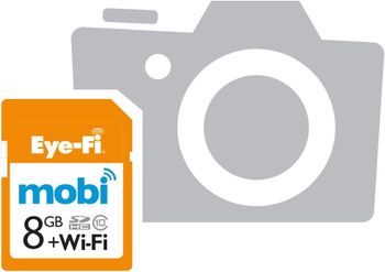 Eye-Fi Mobi 8 GB WiFi Class 10 SDHC Card (4,000 photos 3 hrs video)