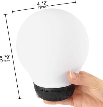 Divoom AuraBulb Bluetooth 4.0 Smart Music Lamp - Black