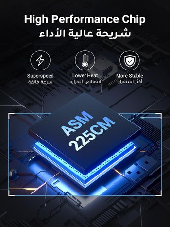 يوجرين -كابل ساتا يو اس بي 3.0 الى وصلة ساتا SATA III محول قرص الصلب متوافق مع بوصة 2.5/3.5 ساتا HDD SDD