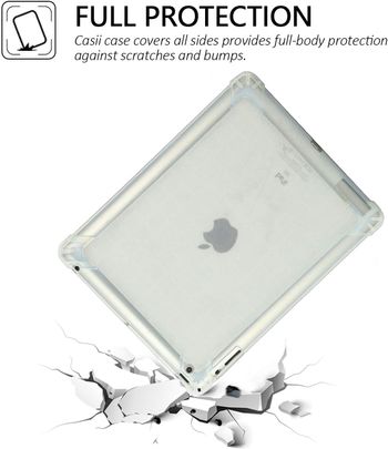 Case for 9.7 inch iPad 2 3 4, Casii Ultra Lightweight Transparent Flexible Soft TPU Silicon Back Cover Shockproof Protective Slim Shell for Apple iPad 2nd/ 3rd/ 4th Generation - Clear