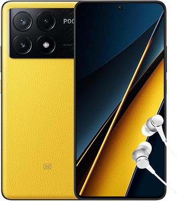 POCO X6 Pro ثنائي الشريحة 12 جيجا بايت رام 512 جيجابايت 5G - أصفر