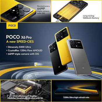 POCO X6 Pro 5G Dual SIM 12GB RAM 512GB - Yellow