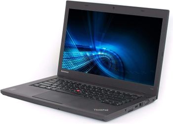 لاب توب لينوفو ثينك باد T440، معالج انتل كور i5 من الجيل الرابع، 128 جيجابايت SSD، 4 جيجابايت رام لوحة مفاتيح انجليزية - اسود