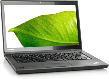 لاب توب لينوفو ثينك باد T440، معالج انتل كور i5 من الجيل الرابع، 128 جيجابايت SSD، 4 جيجابايت رام لوحة مفاتيح انجليزية - اسود