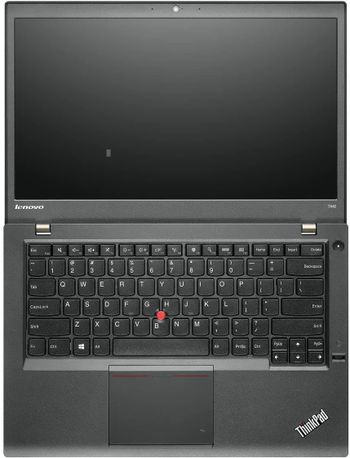 لاب توب لينوفو ثينك باد T440، انتل كور i5 الجيل الرابع، 4 جيجابايت رام، 256 جيجابايت SSD، ويندوز 10 برو، لوحة مفاتيح انجليزية/عربية، اسود