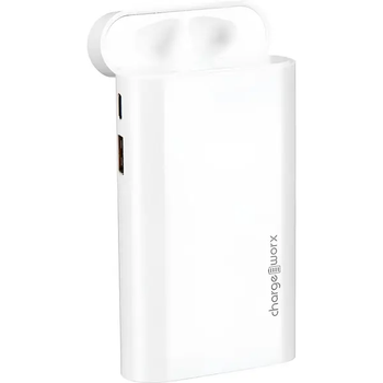 Chargeworx Power Bank 10000 Mah Dual Usb Slim With Airpod Holder (CX6866WH) White