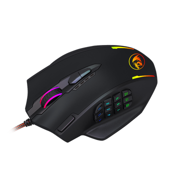 Redragon Impact 12400dpi Mmo Gaming Mouse – Black