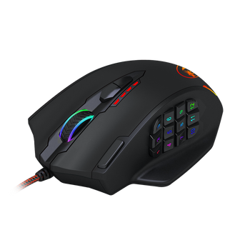 Redragon Impact 12400dpi Mmo Gaming Mouse – Black