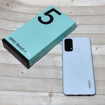 OPPO Reno 5A 5G Single Nano Sim +esim A1030P NFC 6.5 Inch FHD Display 90Hz Waterproof and dustproof 64+8+2+2 MP Quad Camera &16MP Front Camera 4000Mah Battery Fingerprint 128GB - 6GB RAM -Black