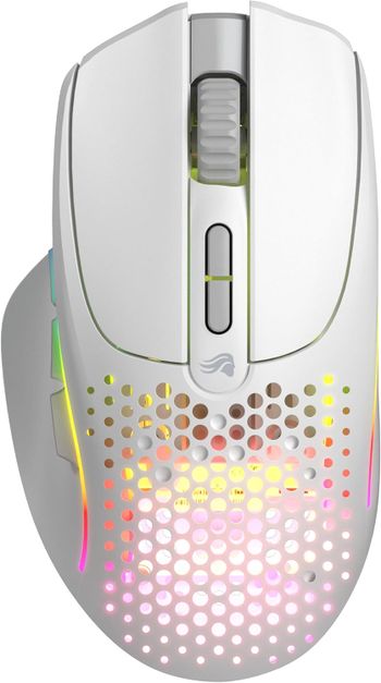 Glorious Model I 2 Wireless - MMO Gaming Mouse 9 Programmable Side Buttons, 16 Configurations with Layer Shift, Superlight 75g, 2 Swappable Magnetic Buttons, Perfect for FPS, MOBA & MMO - White