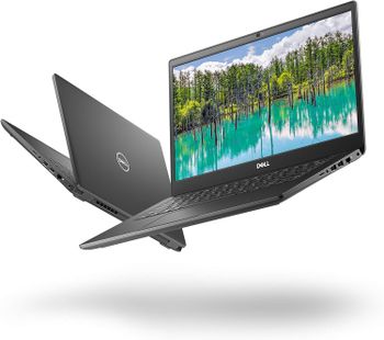 Dell Latitude 3410 14 Inch FHD ips Antiglare Display - 10th Generation Core - 8GB DDR4 Ram - 256GB SSD -Ethernet - HDMi - USB Type C  - Windows 10 Pro - English Arabic Keyboard - Dark Silver