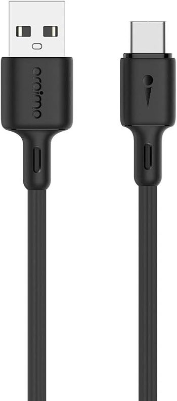 Oraimo Duraline 2 Mobile Phone USB Cables,5V 2A Cable Fast Charging USB to Type-C Cable ,1Mtr Long Cable,High Durability And Widely Compatible Cables Black