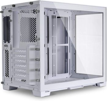 Lian Li O11 Dynamic Mini Snow White - SECC / Aluminum /Tempered Glass/ ATX,  Mirco ATX , Mini-ITX / Mini Tower Computer Case - O11D Mini-S  ( Power Supply Size : SFX/ SFX-L )