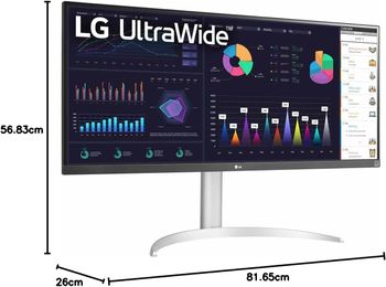 LG 34-inch  34WQ650 UltraWide Monitor | 21:9 FHD(2560 x 1080P) IPS sRGB 99%, VESA DisplayHDR™400 | AMD FreeSync™ 1ms MBR 100Hz Refresh Rate