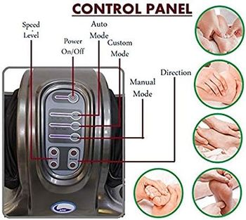 Sterling Foot massager machine for pain relief with kneading function & improving blood circulation Grey Color