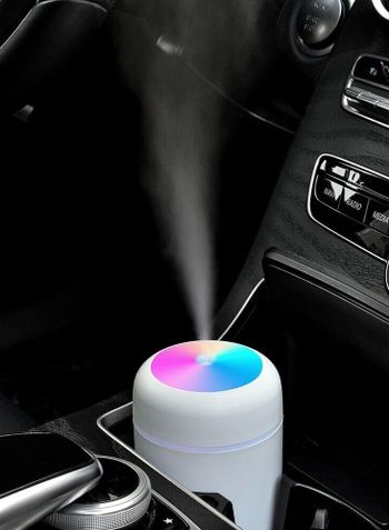 Portable Humidifiers H2O Mini with Colorful Light for Room, Bedroom, Office, Car (Multicolour)