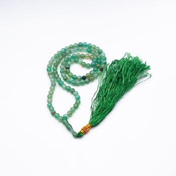 Tasbih Natural Crystal Green Jade Prayer Beads (6mm – 99 beads) Misbaha