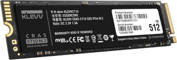 KLEVV CRAS C710 بسعة 512 جيجابايت M.2 NVMe PCIe Gen3x4 – سرعة تصل إلى 2050 ميجابايت/ثانية