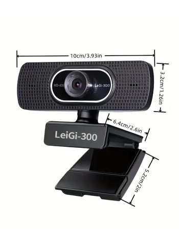 Smart Home Mini USB Computer Camera, USB Webcam with Microphone, Plug and Play, Compatible with Zoom Skype Teams, Video Conferencing-LEIGI 300