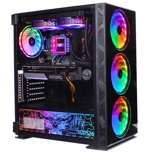 كمبيوتر العاب ،حافظة - NeonZilla ،معالج - i7 12700F ،لوح - H610MK ،رام - 16 جيجا بايت 3200 ميجا هرتز DDR4 ،قرص صلب NVME - 1 تيرابايت ، معالج رسومات الرسومات - GTX 1650 4 جيجا بايت ، PSU - 500 واط 80+ برونزي ، نظام التشغيل - WINDOWS 11 ، لون أسود