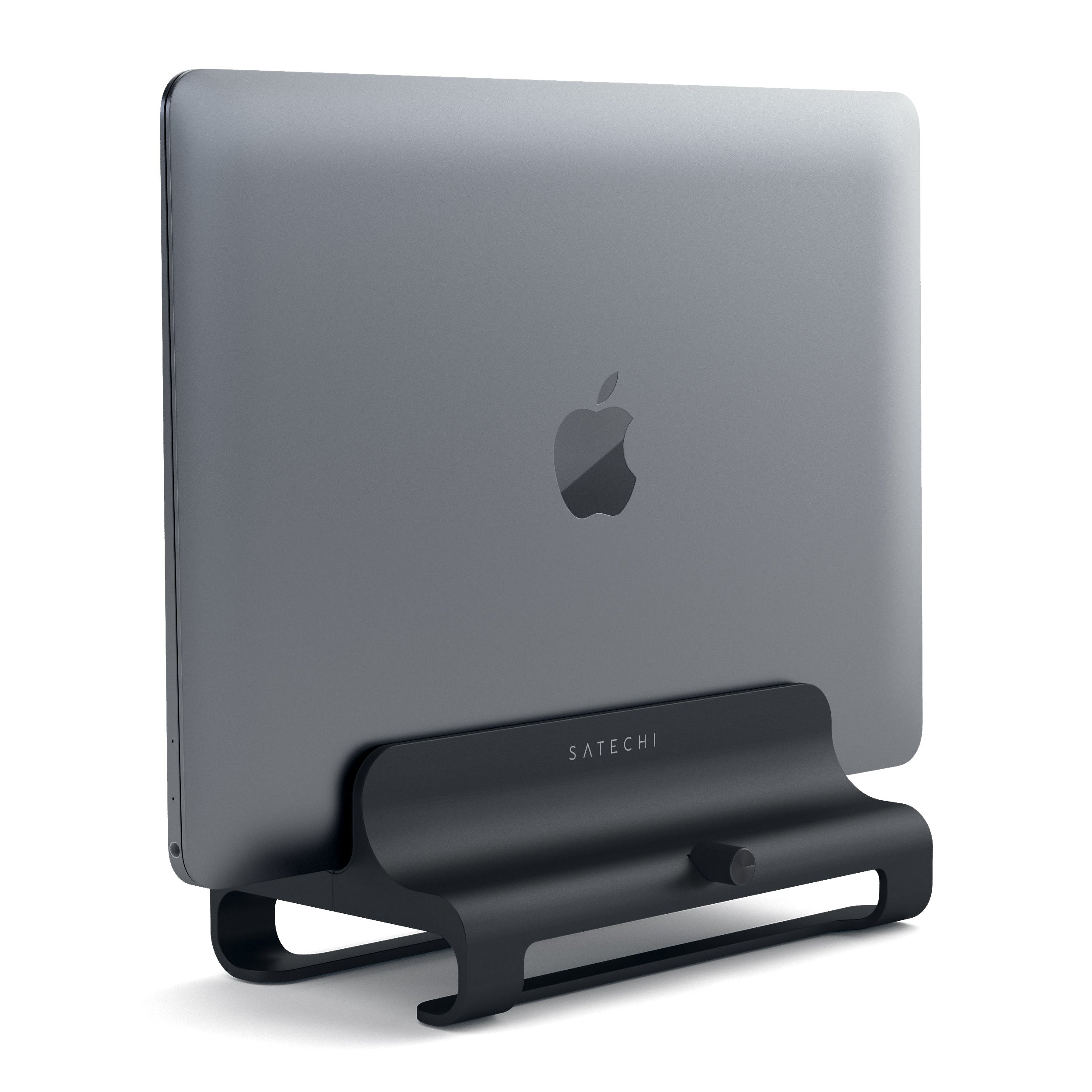 Satechi Universal Vertical Aluminum Laptop Stand - Compatible with MacBook, MacBook Pro, Microsoft Surface, Dell XPS, Lenovo Yoga, Asus Zenbook, Samsung Notebook and More (Matte Black)