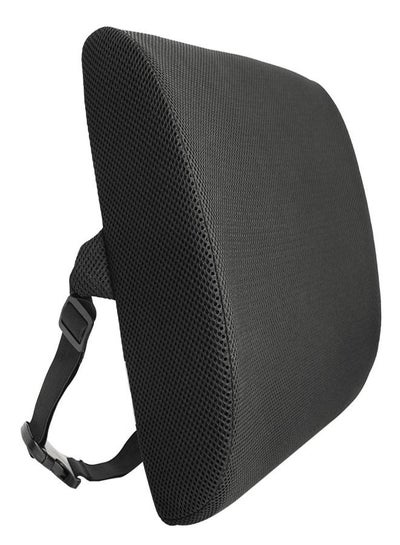 Back Support Pillow Compatible With Office Chair Anti Sweat Mesh Cover Black