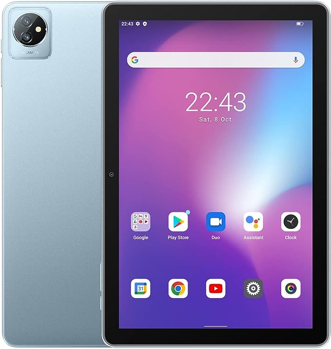 Blackview Tab 7 10.1 Inch Android 12 Tablet HD+ IPS Display, Quad-core 3GB RAM+64GB ROM 1TB External SD Card  - Twilight Blue