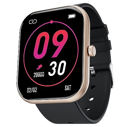 Fire-Boltt Dazzle Plus 1.81" Smartwatch Full Touch Largest Borderless Display & 60 Sports Modes (Swimming) with IP68 Rating, Sp02 Tracking, Over 100 Cloud Based Watch Faces