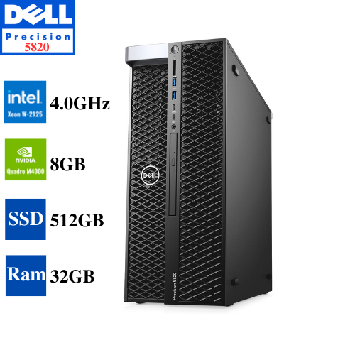 Dell Precision 5820 Intel® Xeon® W2125@ 4.0GHz | 32GB RAM | SSD 512GB | Graphic Quadro M4000 8GB | Win10 Pro