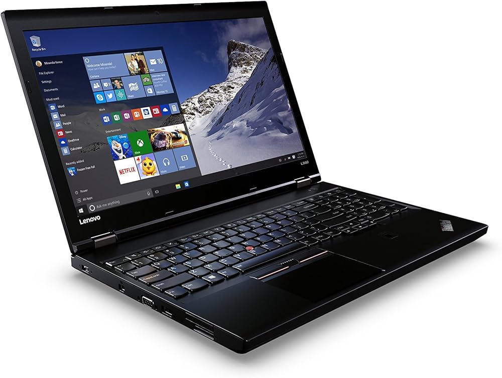 Lenovo ThinkPad L560 Mobile workstation 15.6 Inch Anti Glare HD Display - 6th Generation Core i5 6200U 2.30GHz - 8GB Ram - 256GB SSD - DVD Super Multi Drive - Windows 10 Pro Licensed - Black