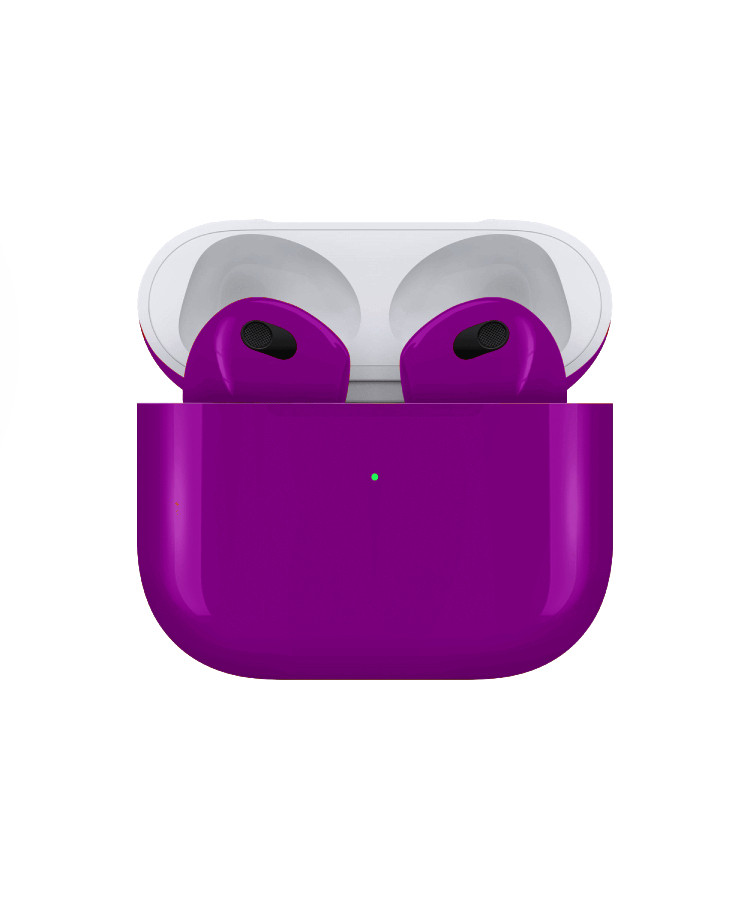 Apple Airpods (3rd Generation) Customized By Caviar Glossy Violet