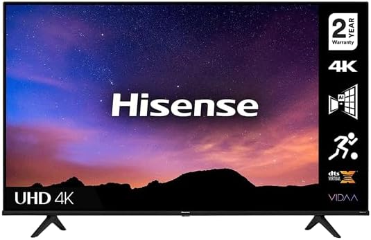 Hisense 4K UHD DLED Smart Television 43Inch (2023 Model) - Black