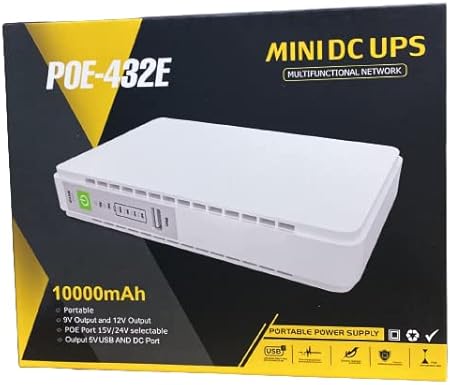 POE-432E Mini Dc Ups 10,000MAH Portable power supply