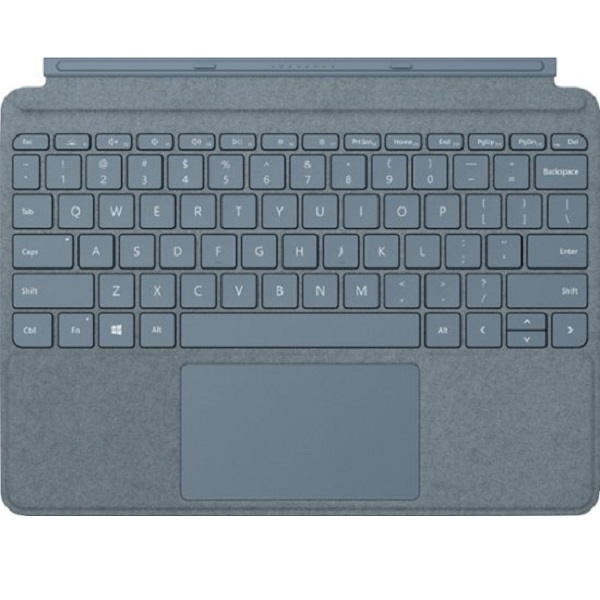 Microsoft Surface Go Signature Type Cover Qwerty Layout With Alcantara Design (KCS-00105) Ice Blue