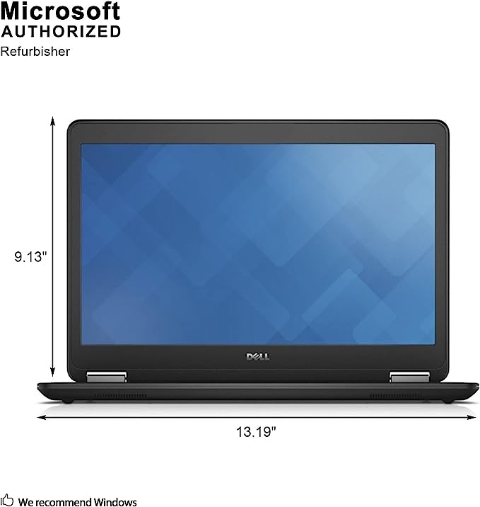 Dell Latitude E7470 شاشة تعمل باللمس Ultrabook - Intel Core i7-6600U 2.6 جيجا هرتز 16 جيجا بايت 512 جيجا بايت SSD لوحة مفاتيح باللغة الإنجليزية / العربية Windows 10 Pro