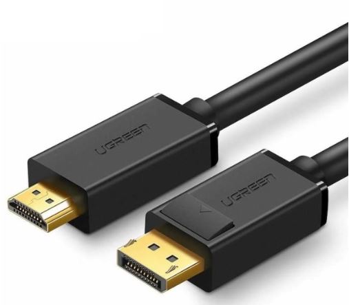 يوجرين DP101-10202B كابل ذكر الى HDMI ذكر 1920*1080 2 متر اسود