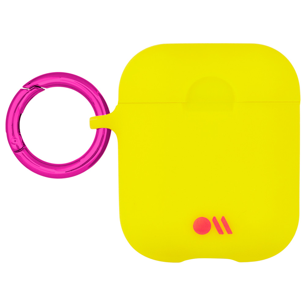 Case-Mate - AirPods Hook Ups Case & Neck Strap Lemon Lime Yellow