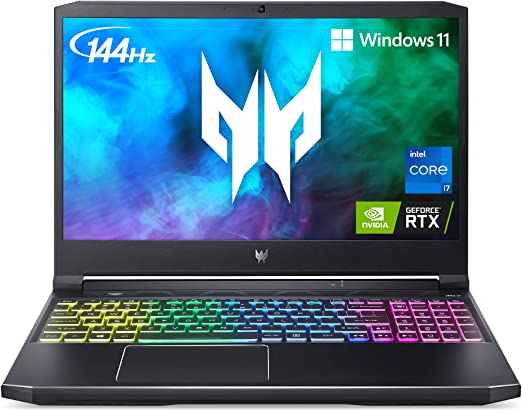 Acer PREDATOR HELIOS 300 PH315-54-760S GAMING Core™ i7-11800H 512GB SSD 16GB 15.6" (1920x1080) 144Hz WIN10 NVIDIA® RTX 3060 6144MB BLACK Backlit Keyboard