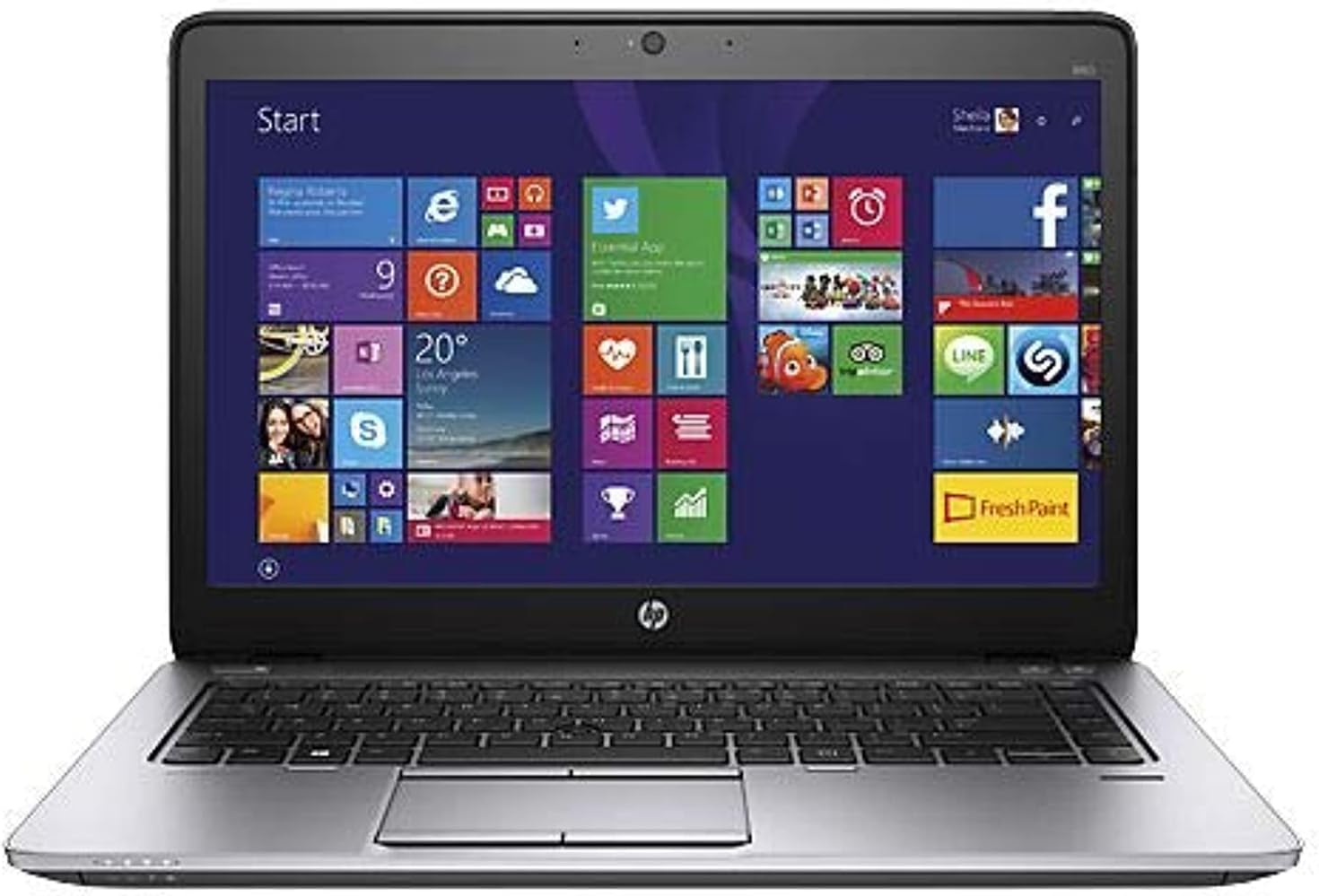 HP (Renewed) Elitebook 840 G2, Intel Core i5-5300U, 8GB DDR3L, 256GB Hard SSD Windows 10 Pro- 14.1in