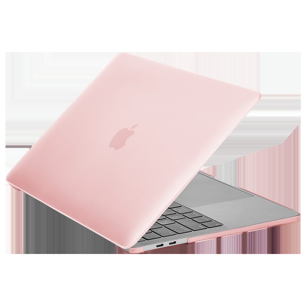 Case-mate Snap-On Apple Macbook Pro 13" 2020 Case - Transparent Hardshell cover Impact & Scratch Protection, See-Through Apple Logo w/ Keyboard Cover (US & UK Layout) - Light Pink