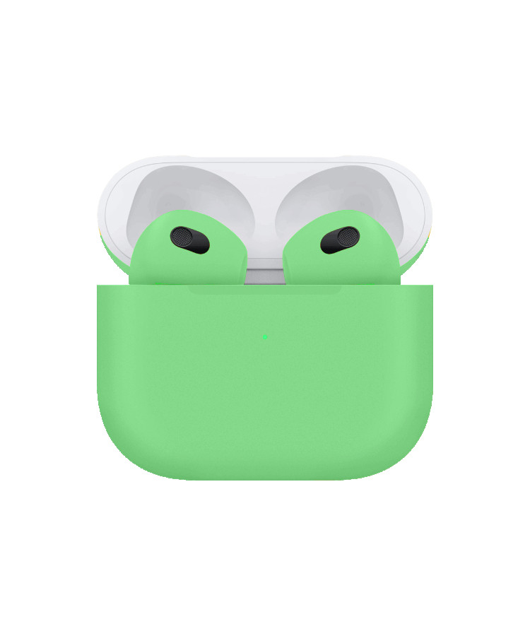 Apple Airpods (3rd Generation) Customized By Caviar Matte Mint Green