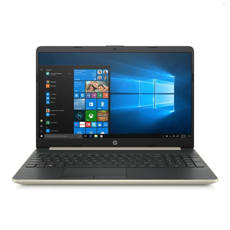 HP 15 Dw0052wm - Core i5 8th Gen 8265U- 16GB Ram DDR4 - 256GB SSD- 15.6 inch HD WLED Display -US Full Keyboard -HDMi-USB TYPE C-Windows 10 Home - Pale Gold